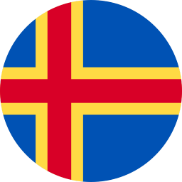 The flag of Åland Islands
