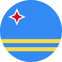 The flag of Aruba
