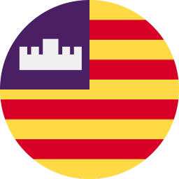 The flag of Balearic Islands