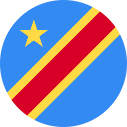 The flag of Democratic Republic of the Congo