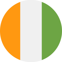 The flag of Ivory Coast