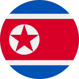 The flag of North Korea