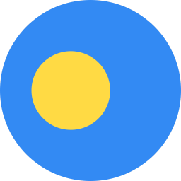 The flag of Palau
