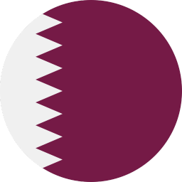 The flag of Qatar