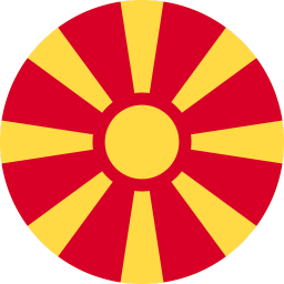 The flag of North Macedonia